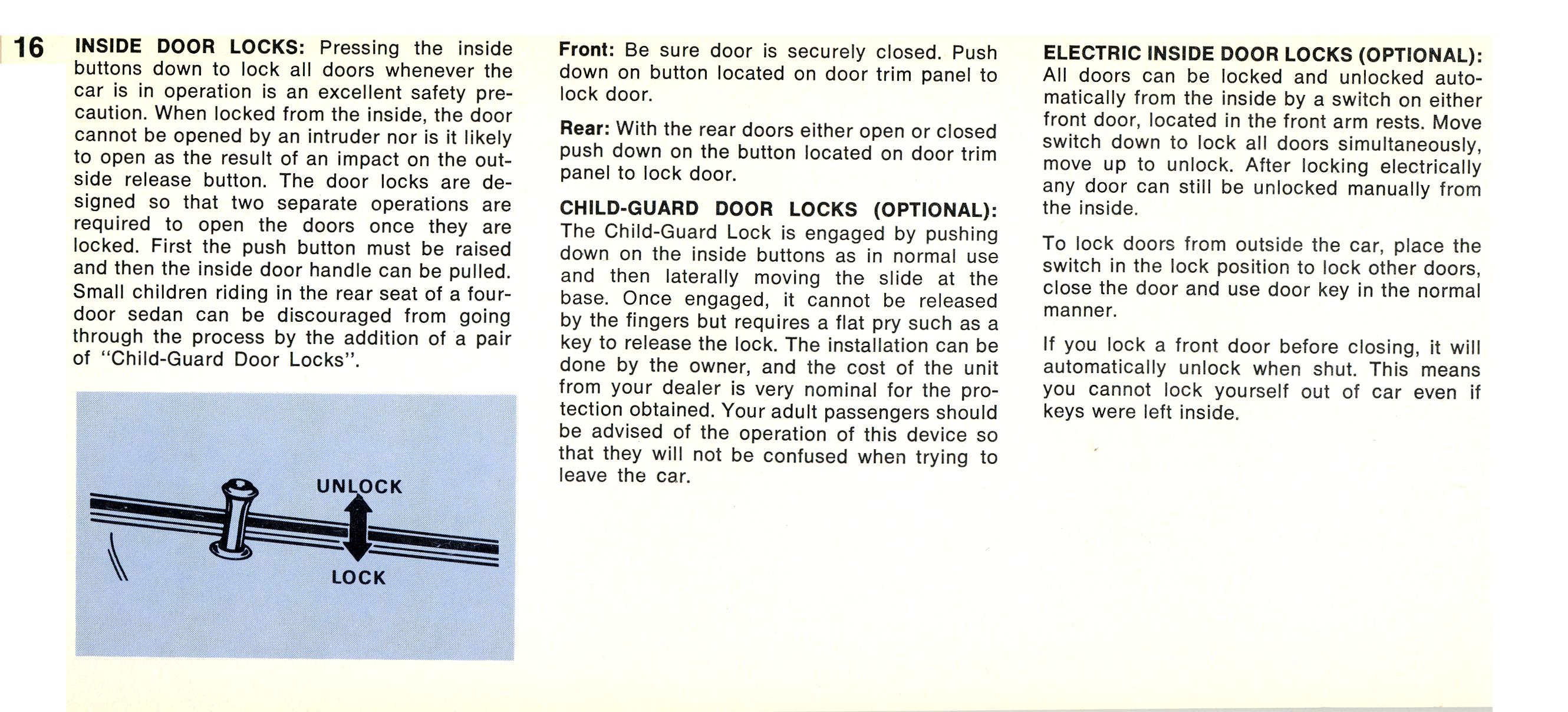 1968 Chrysler Imperial Owners Manual Page 43